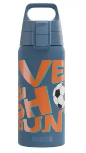 Dzeramā pudele Sigg 6022.70, nerūsējošais tērauds, 500 ml, ar flip vāciņu, 219 mm augstums, zils/oranžs