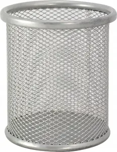 Metal Pen Holder TEKA model 606966 silver — desktop organizer for pens and small stationery