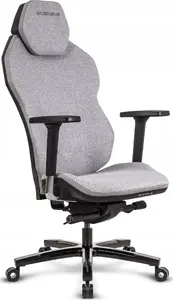 Gaming chair Quersus ICOS.1.1 Silver Grey — ergonomic swivel chair, adjustable height, reclining back