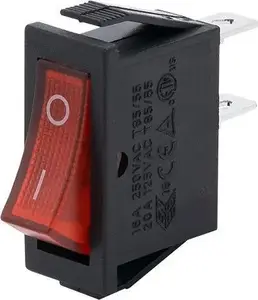 Divpolu mini slēdzis ar apgaismojumu Volteo VT-206-1211 — kompakts divpolu elektriskais slēdzis