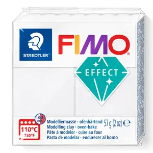 Modeling clay TEKA FIMO 8010 Galaxy, White, 57 g — single bar