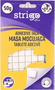 Piestiprināšanas masa Strigo Masa mocująca 50 g — atkārtoti lietojama līmmasa vieglu priekšmetu stiprināšanai