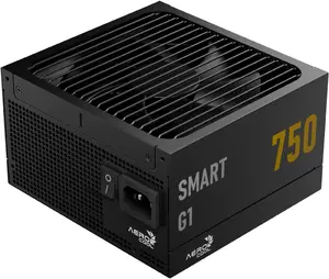Блок питания AEROCOOL Smart G1 750 Вт, 80 PLUS Gold, ATX 3.1, PCIe 5.1, чёрный