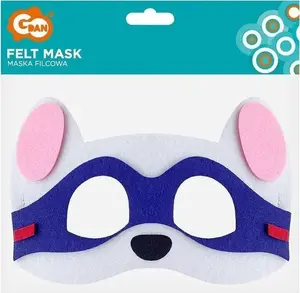 Dog Felt Mask GoDan 18×12 cm — children's costume accessory, superhero design