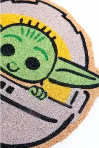 Durvju paklājs Star Wars The Mandalorian — The Child (Baby Yoda), dekoratīvs ieejas paklājs