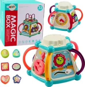 Educational Multifunction Cube Sorter 7-in-1 with Lights and Sounds by LEANToys
