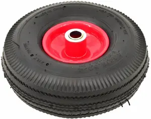 Pneumatic wheel 10" x 3.50-4 for trolley / cart, No name, AW23269