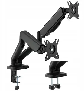 Monitor desk mount Brateck LDT46-C024E, gas-spring arm, single-screen, desk clamp
