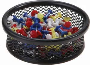Paper clip holder (round, small) NET — black