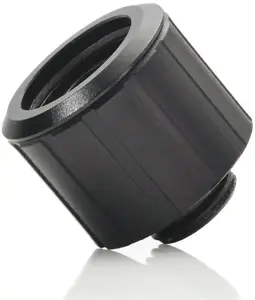 BitsPower straight fitting G1/4 male to 16/10 mm tubing — matte black