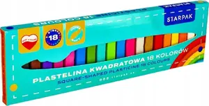Modeling Clay STARPAK PLASTELINA 18 colors — set in plastic box