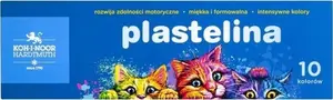 Modeling clay set KOH-I-NOOR Plastelina 1315S1 — 10 colors, cat-themed