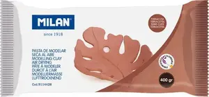 Air-dry modelling clay TEKA Glina 400 g — brown