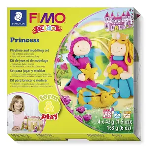 Polymer clay pack Staedtler FIMO kids 8034 — 4 pieces, modeling clay for children