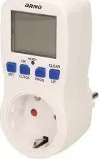ORNO Electronic Time Programmer OR-PRE-409(GS) — 16 Programs, Schuko Socket