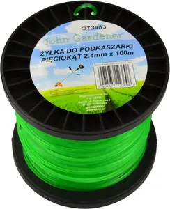 Trimmer Line GEKO G73983 pentagonal 2.4 mm × 100 m for brushcutters