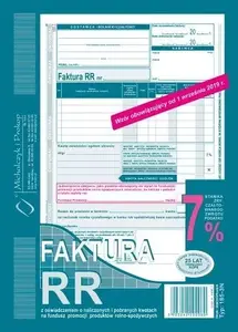 Invoice book Michalczyk & Prokop Faktura VAT RR dla rolników A5 - preprinted A5 VAT RR form for farmers