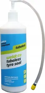 WELDTITE tubeless tyre sealant 1 L – liquid tyre sealant for tubeless bicycle and motorcycle tyres
