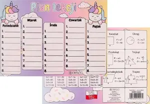 Lesson Planner A5 Cresco — Unicorn design, 25 sheets