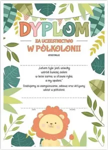 Sertifikāts (A4) LearnHow Dyplom ukończenia półkolonii – 20 loksņu iepakojums