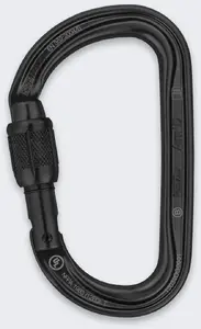 Karabīne Rock Empire Karabinek Petzl AMD M34 Black — modelis M34A SLN, fiksējamā karabīne