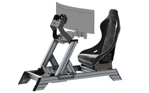 Sacīkšu kokpits Res-Tech SMART COCKPIT + GT SEAT komplekts — ABS un alumīnijs, melns/ pelēks, 52 kg