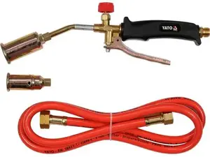 Gas torch YATO YT-36740 — burner Ø 3 cm, hose 1.5 m, length 370 mm
