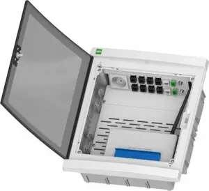 Multimedia Distribution Box ELEKTROPLAST Elegant RP 2x12 IP40, smoked door, model 2435-21