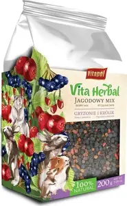 vitapol Vita Herbal barību grauzējiem un zaķiem, ogu maisījums, 200 g
