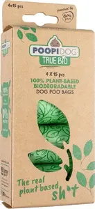 Waste Bags Duvo+ WORKI NA ODCHODY TRUE BIO 4x20 pcs (14581) biodegradable dog waste bags