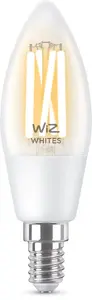 WiZ Умная филаментная лампа C35 E14 40W Wi-Fi Bluetooth Прозрачная