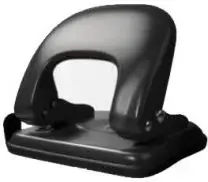 Hole Punch Tetis GD009-AV — Tetis office hole punch, 25-sheet capacity, black