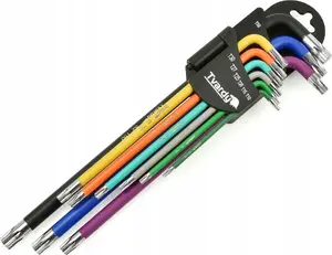 Torx long bit set Tvardy T10–T50 9-piece S2 steel