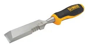 Carving chisel DeWALT DWHT0-16065 — carbon steel blade, 2 mm cutting edge, black/yellow handle