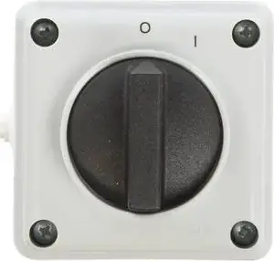 Однофазный кривошипный (кам) переключатель Elektromet 0-I 12A, модель 921256, ручное вкл/выкл