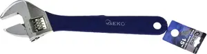 Adjustable wrench GEKO model G10215 15" (380 mm) Swedish-style, chrome-plated jaw