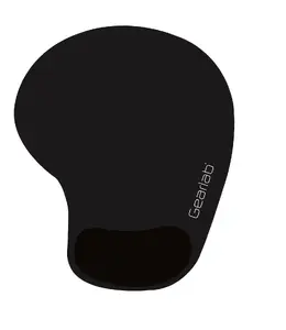 Mouse pad GOOBAY eSTUFF GLB215002 — Black, 190×230 mm, ergonomic gel wrist rest, non-slip base