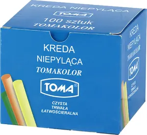Chalk sticks Toma OM-80201 — colored school chalk, pack of 100