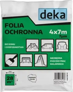 Protective Painting Foil Deka FOLIA OCHRONNA 4x7 m, thickness 0.007 mm