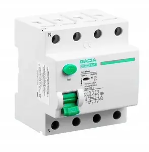 Kļūdu strāvas pārtraucējs GACIA PR8NM 4P 63A 30mA tips A, 4-polu