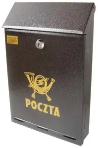 Pasta kastīte No name SKL A4 380 — pie sienas stiprināma, pelēka antiķa apdare, piemērota A4 sūtījumiem
