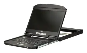 Рэковая консоль ATEN CL3700NW 18,5" LCD 1U, HDMI, USB клавиатура и мышь, немецкая QWERTZ, 477×42.8×480.6 мм