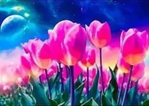 Diamond Painting Kit Adar — Tulips 30x40 cm Canvas