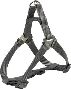 Dog Harness Trixie Premium One Touch, size L 65–80 cm, width 25 mm, graphite