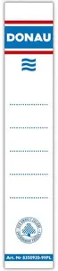 Binder Insert Labels Donau 28 x 153 mm, pack for ring binders, model 8350920-09PL