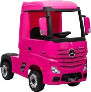 Electric Ride-On Truck Mercedes Actros 4x4 — Children's Battery-Powered Vehicle, Pink