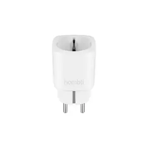 Viedā kontaktligzda Hombli Smart Socket EU no Avanca International BV — Wi‑Fi, 220–250 V, 50–60 Hz, max 3540 W, iekštelpām, balta, plastmasa, 46×46×84 mm