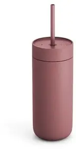Ceļojumu krūze FELLOW Carter Cold Tumbler 473 ml, pasteļrozā, izolēta