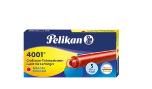 Pildspalvas patrona Pelikan 310623 — sarkana tinte, 1 gab.