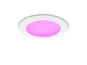 Recessed spotlight Signify 929003712301 LED 12 W, 1 non-changeable bulb, 6500 K, IP44, dimmable, white